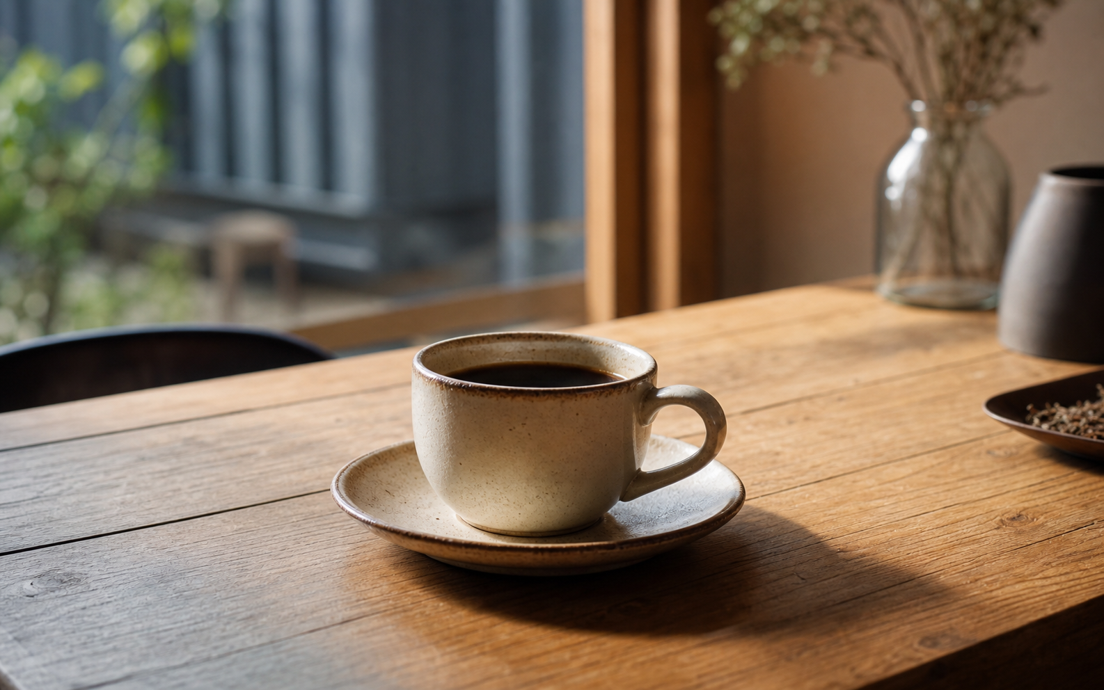 出発前の朝のコーヒーのイメージ